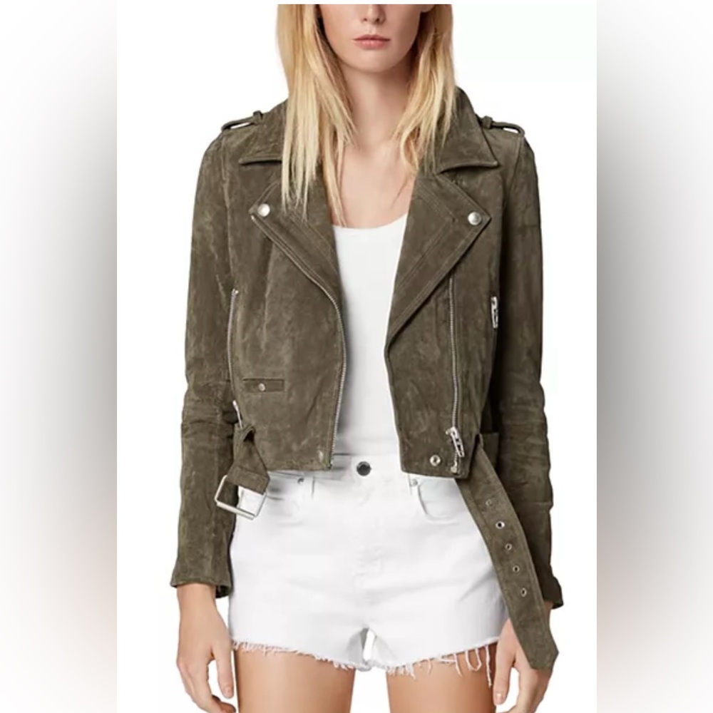 BLANKNYC Suede Moto Jacket Size Large